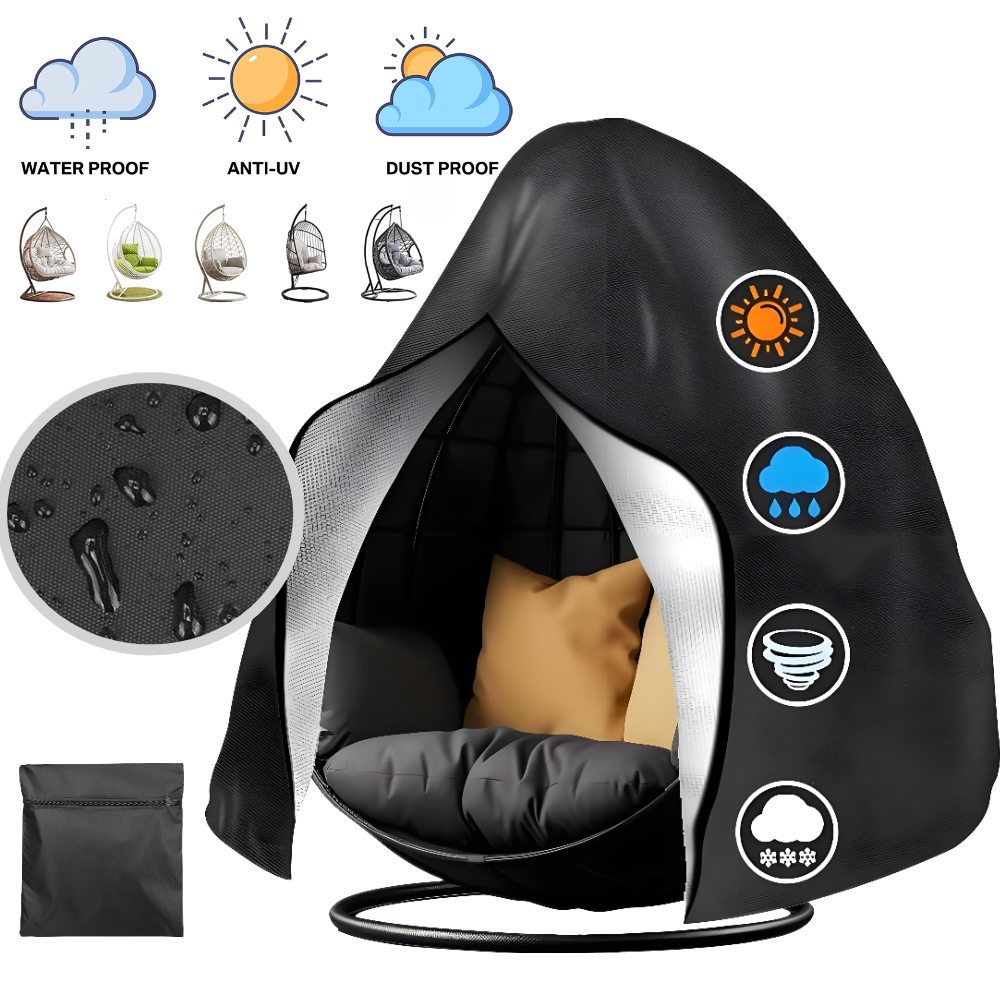 Outdoor Furniture Egg Chair - Waterdichte hangstoelhoes voor buiten, enkelzit, cocoon