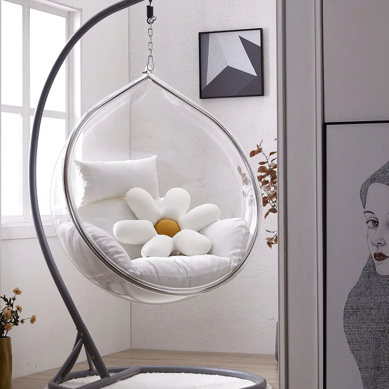 Outdoor Furniture Egg Chair - Premium hangstoel voor binnen, transparant, minimalistisch,