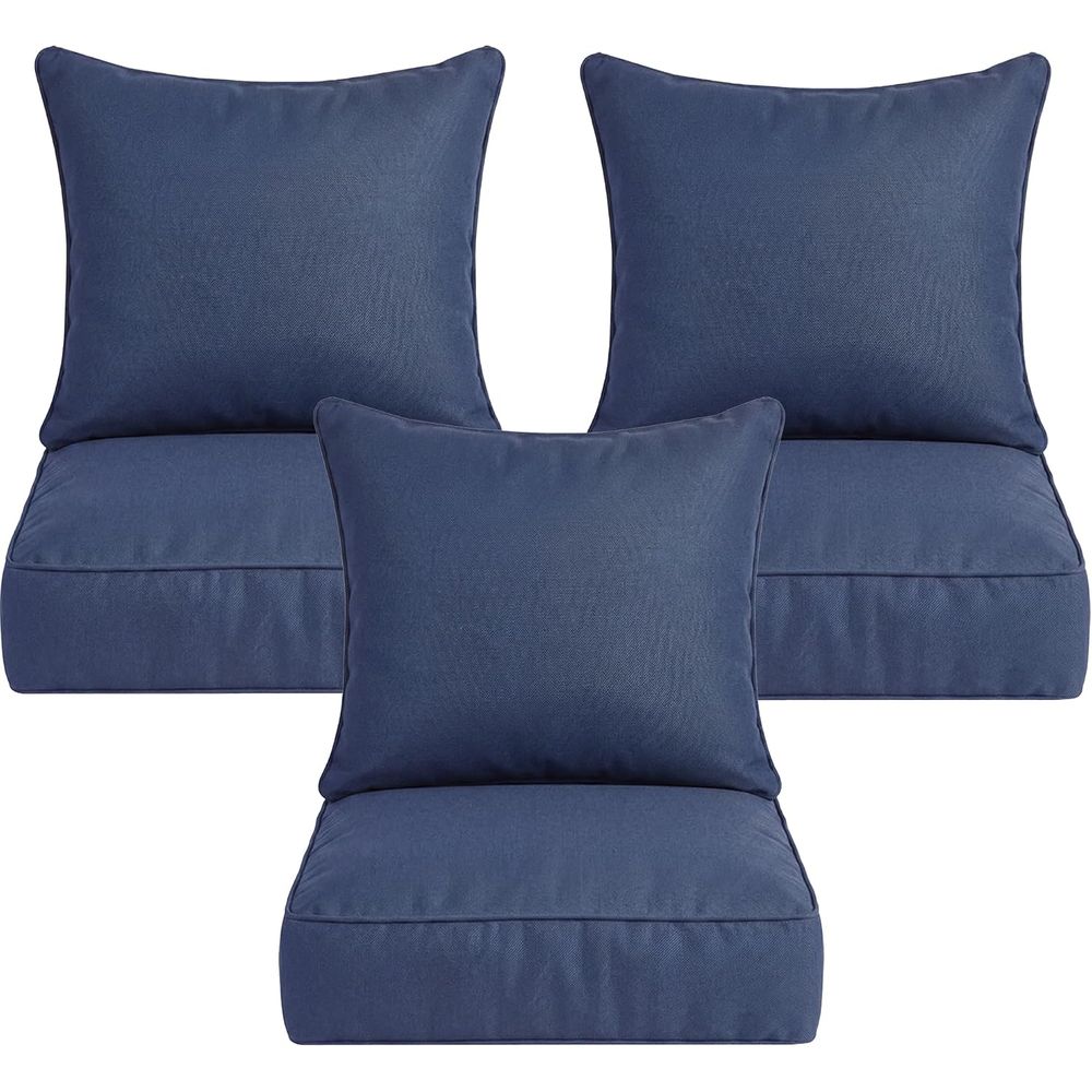 Outdoor Furniture Cushions 24 X 24 - 6 dikke buitenkussens, 24 x 24