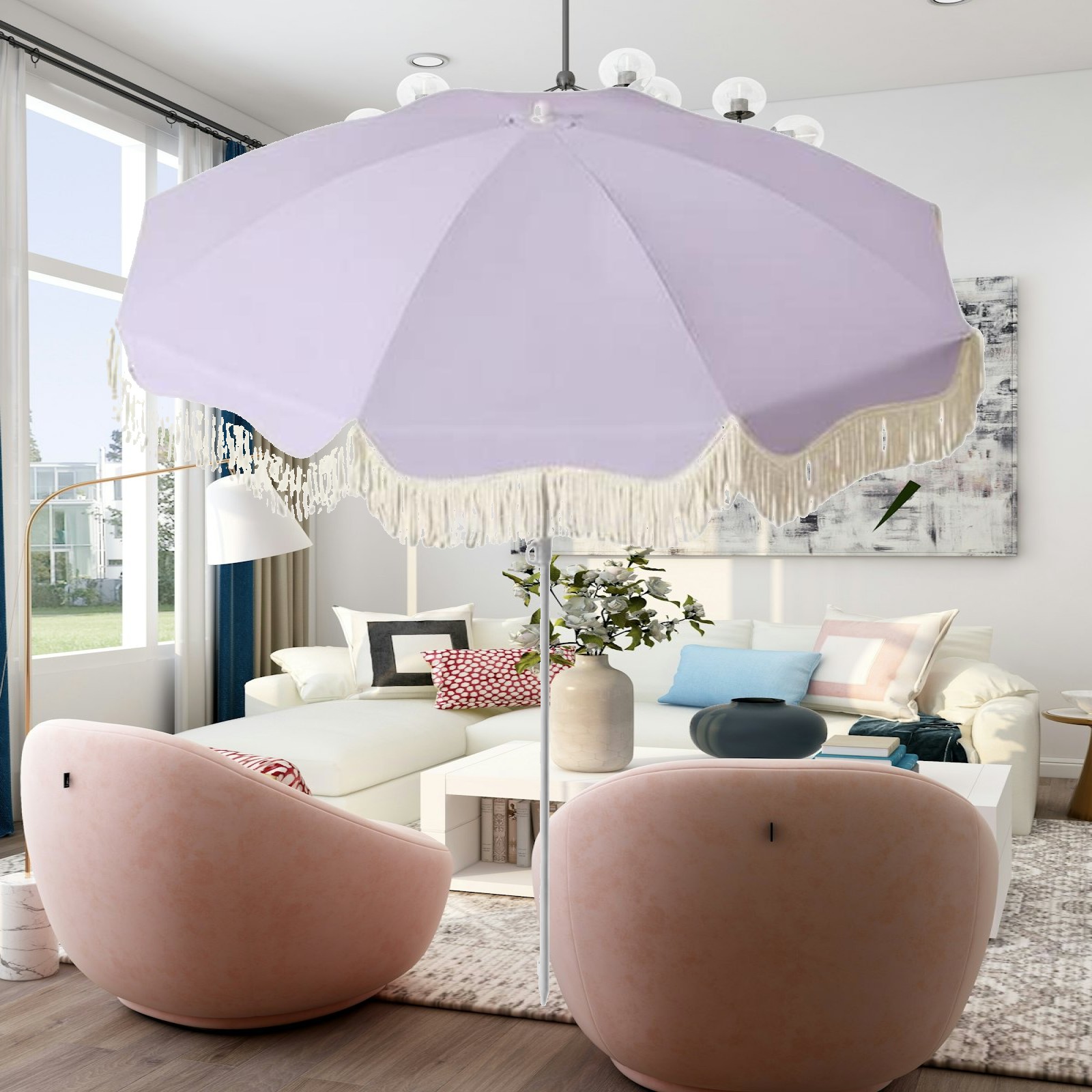 Outdoor Furniture Plus - Tuinparasol UPF50 Plus zonwering stalen paal