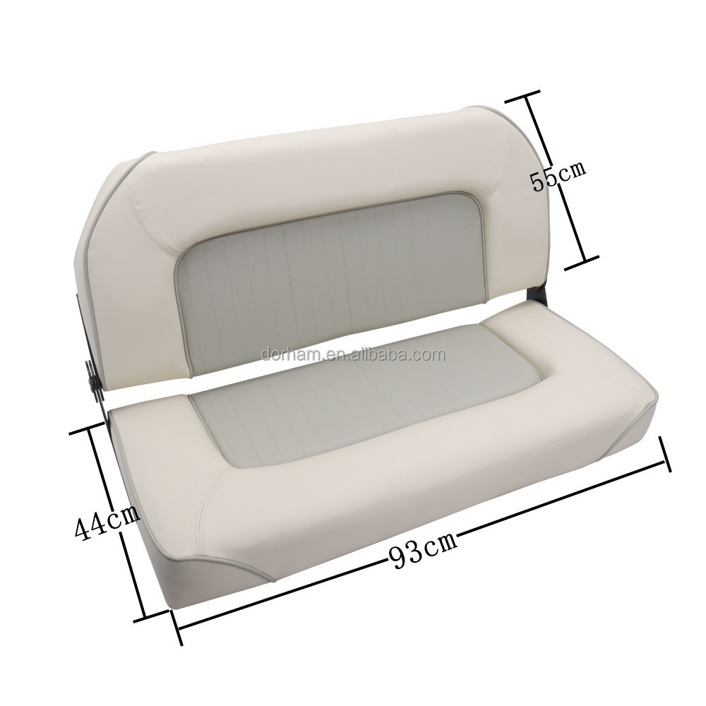 Outdoor Furniture Used - Maritieme dubbele opklapbare bankstoel met lage
