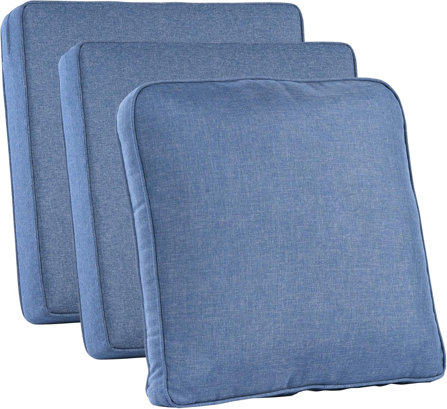 Outdoor Furniture Cushion - Kussenhoezen voor buitenmeubilair, denimblauw, waterdicht met