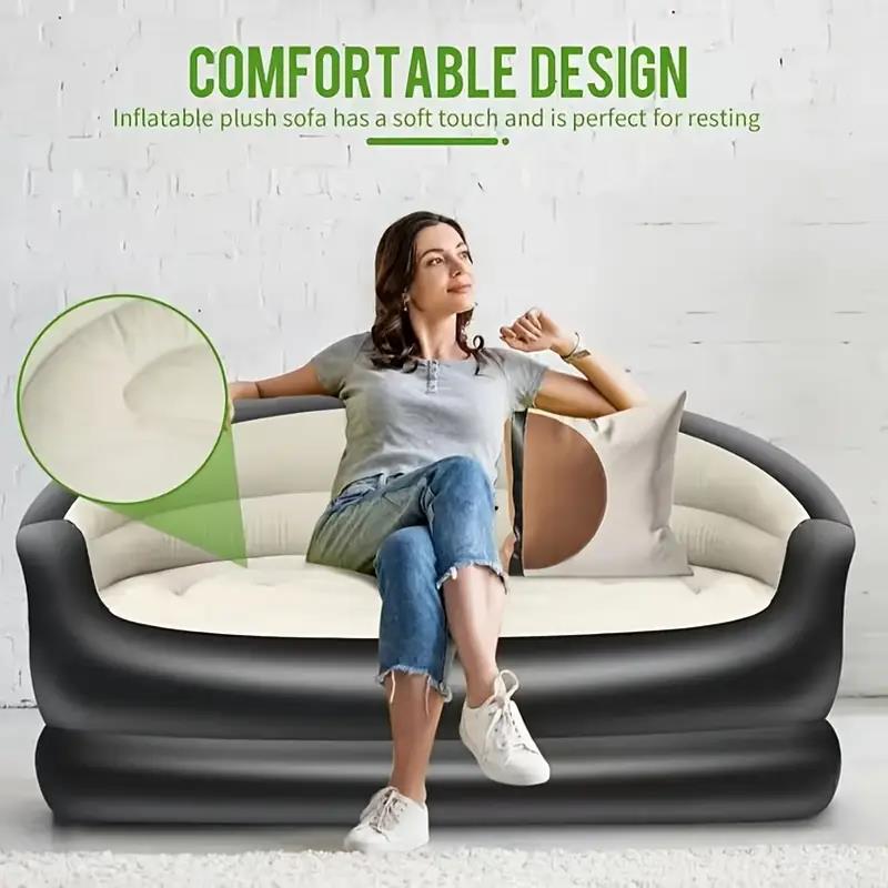 Outdoor Furniture Lounge - Draagbaar opblaasbaar bed voor buiten, dubbele