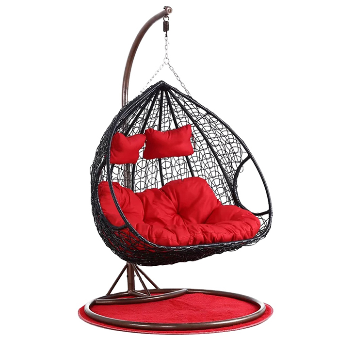 Outdoor Furniture Egg Chair - Eivormige rotan rieten camping buiten schommelstoel