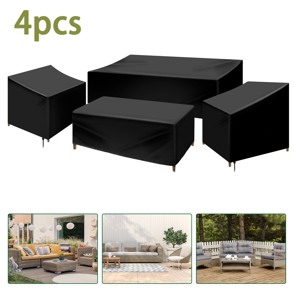 Outdoor Furniture Bali - 4-delige terrasmeubilair hoes set zware waterdichte