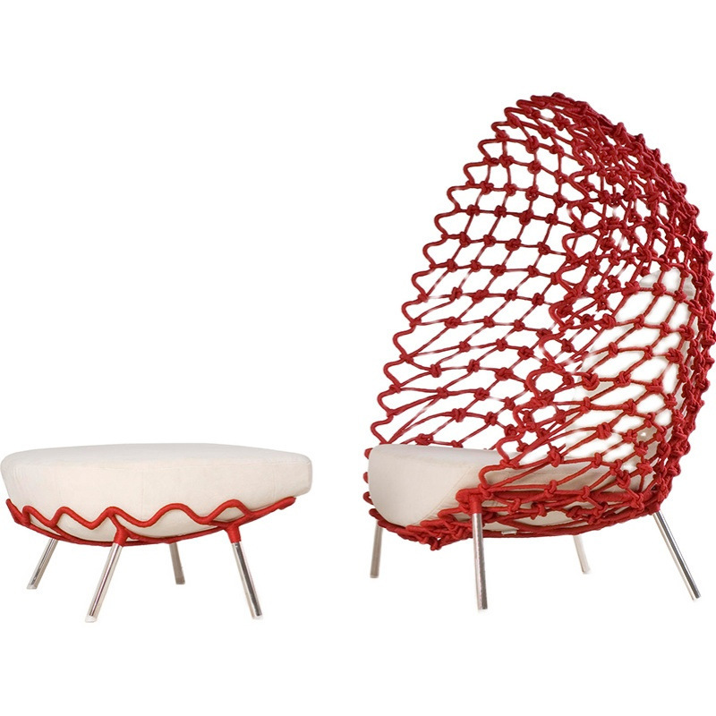 Outdoor Furniture Egg Chair - Moderne, minimalistische, creatieve, eivormige rotan stoel