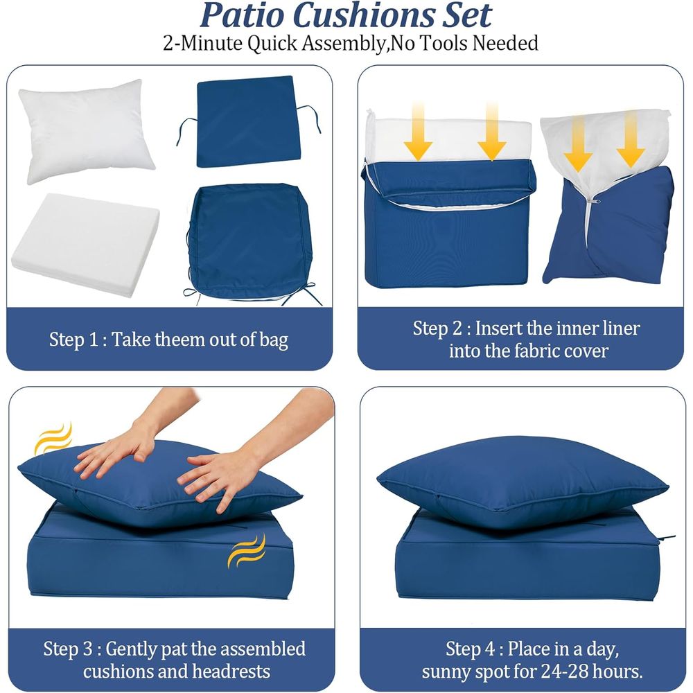 24x24 Outdoor Diepe Zitkussens - Outdoor Furniture Cushion recensie en prijs