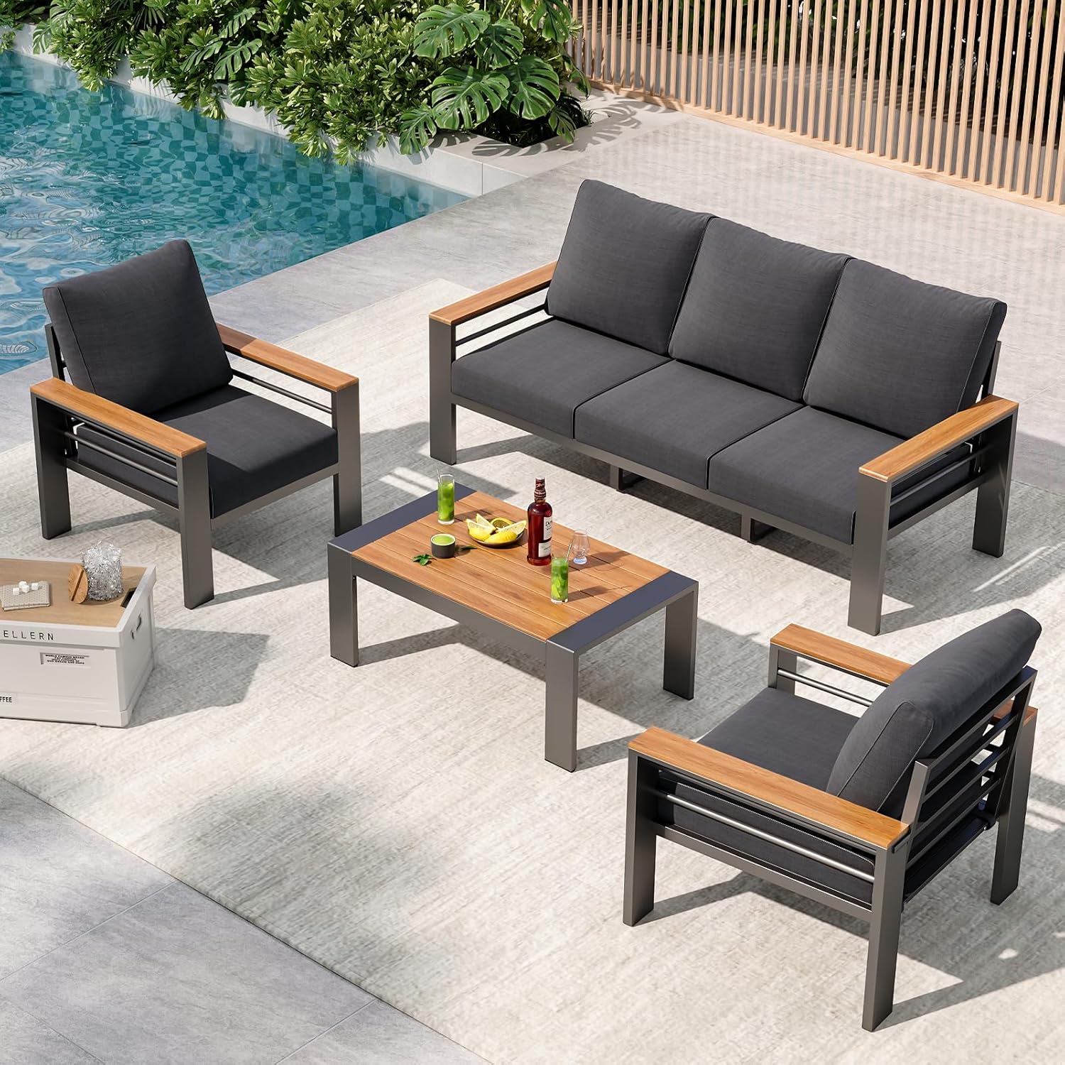 Tuinmeubelenset, aluminium bui - Outdoor Furniture Bali recensie en prijs