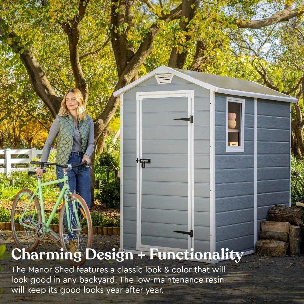 Een Manor 4x6 harsschuurset vo - Outdoor Furniture In Store recensie en prijs