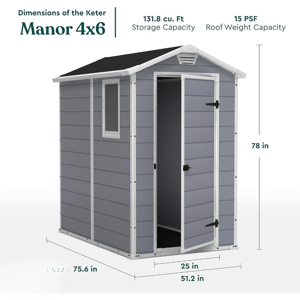 Een Manor 4x6 harsschuurset vo - Outdoor Furniture In Store recensie en prijs