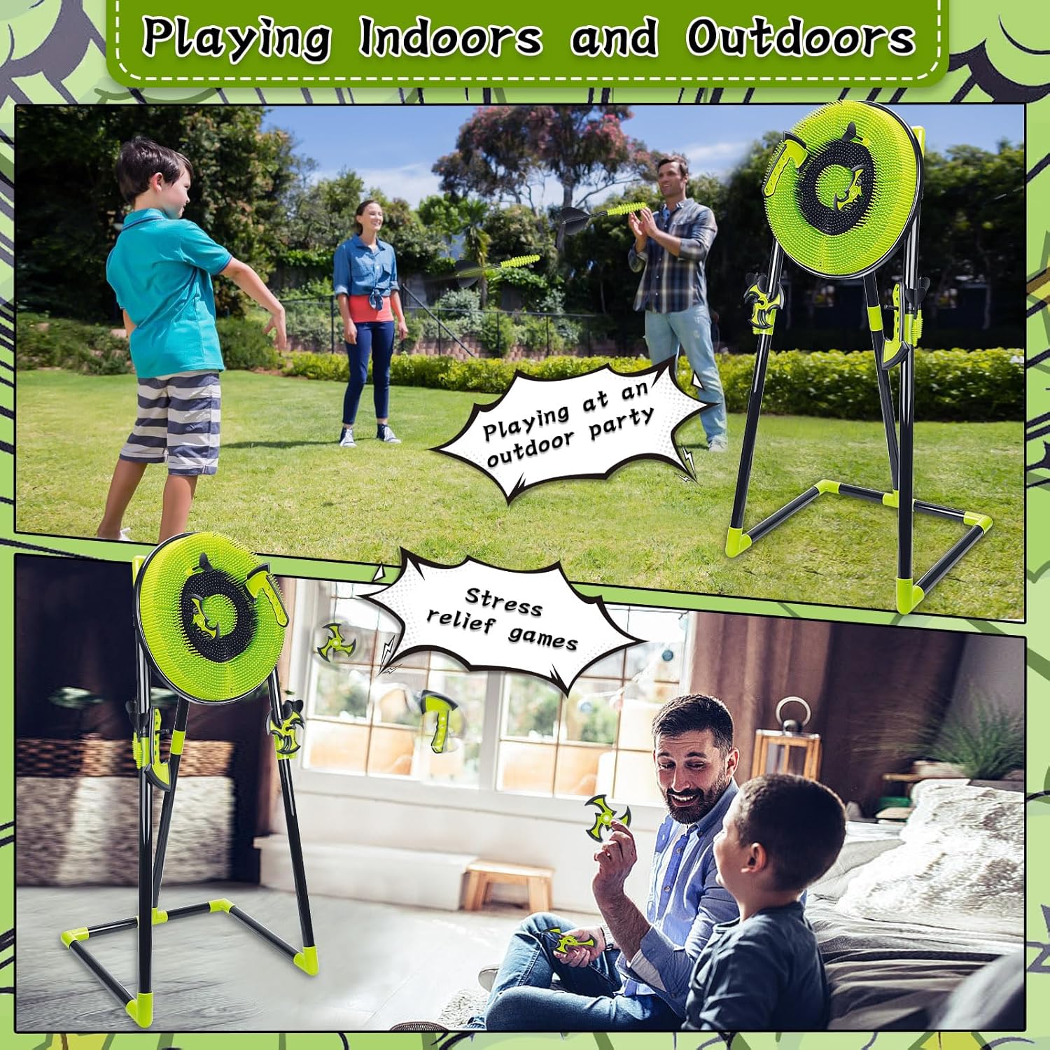 4-in-1 bijlwerpdoelset voor ki - Outdoor Furniture Target recensie en prijs