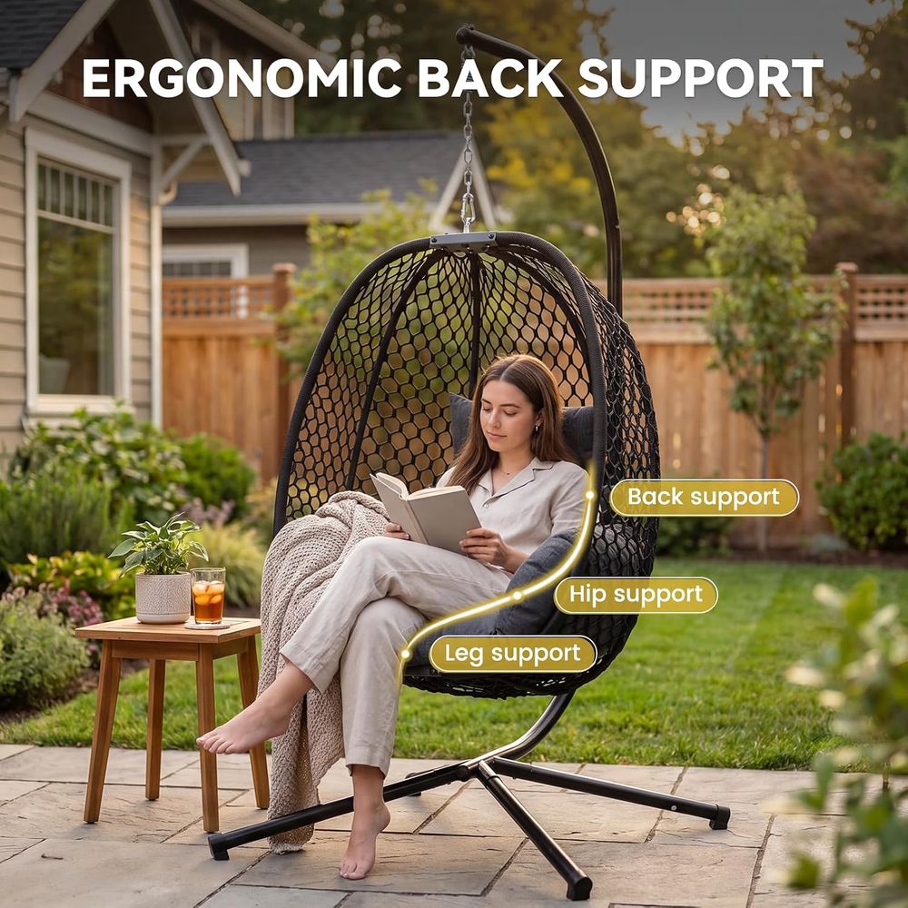 Ei-vormige hangstoel voor buit - Outdoor Furniture Egg Chair recensie en prijs