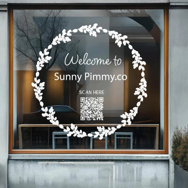 Bladkrans sticker voor raam en - Outdoor Furniture In Store recensie en prijs