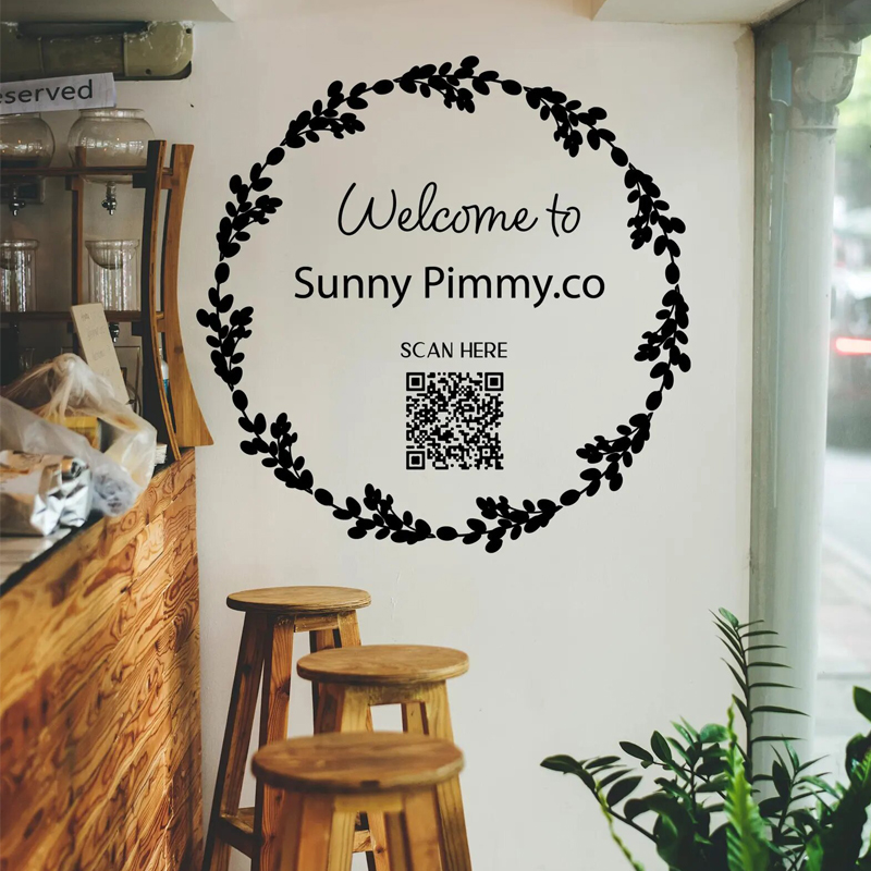 Bladkrans sticker voor raam en - Outdoor Furniture In Store recensie en prijs