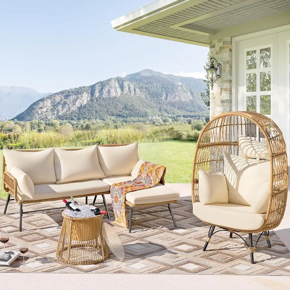 Een 3/4/5-delige Boho terrasme - Outdoor Furniture Egg Chair recensie en prijs