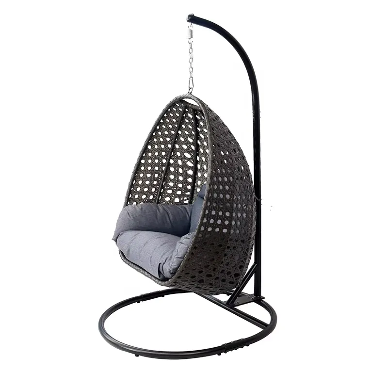 Ei-vormige zwarte patio hangst - Outdoor Furniture Egg Chair recensie en prijs