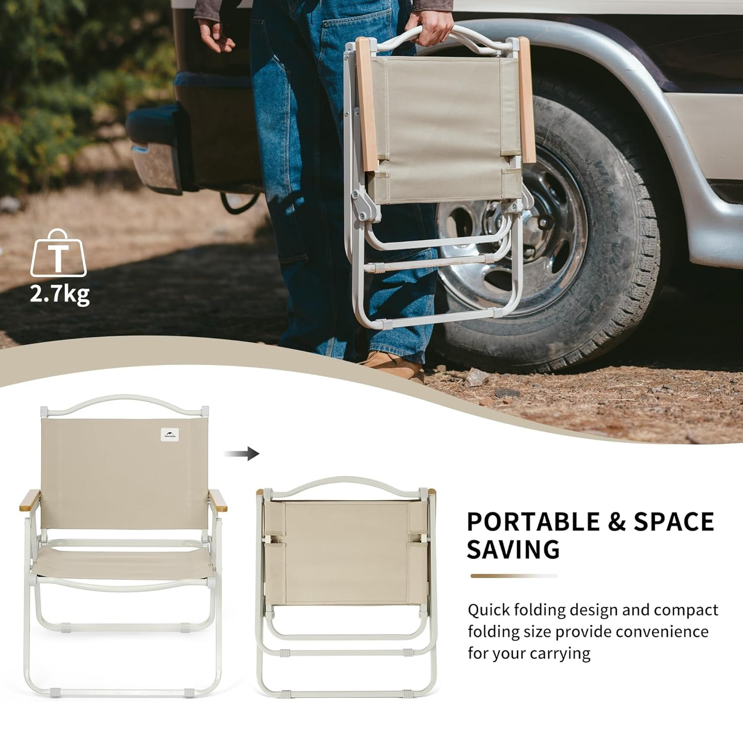 Naturehike draagbare campingst - Outdoor Furniture Used recensie en prijs