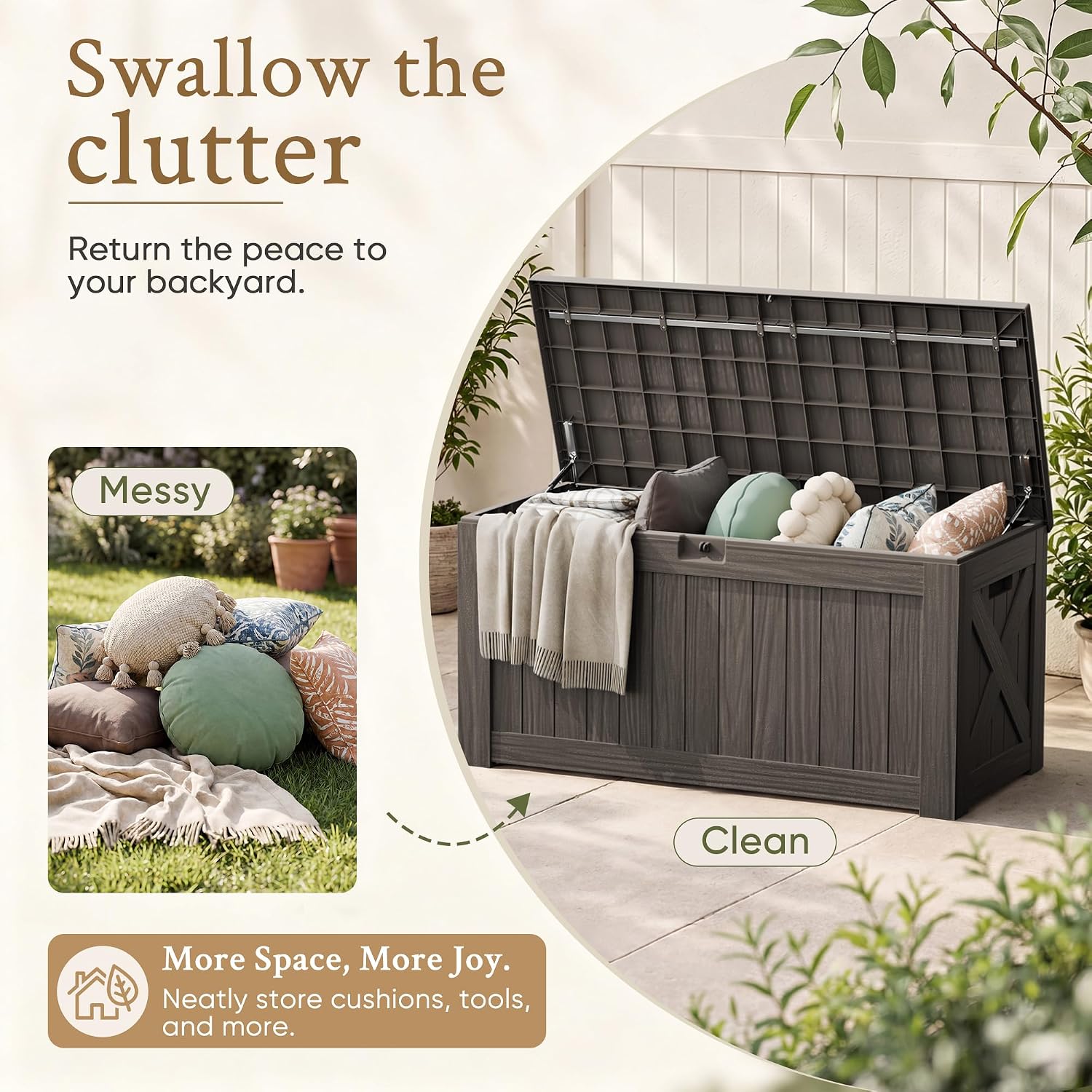 120 Gallon Grote Deckbox Buite - Outdoor Furniture Cushion recensie en prijs