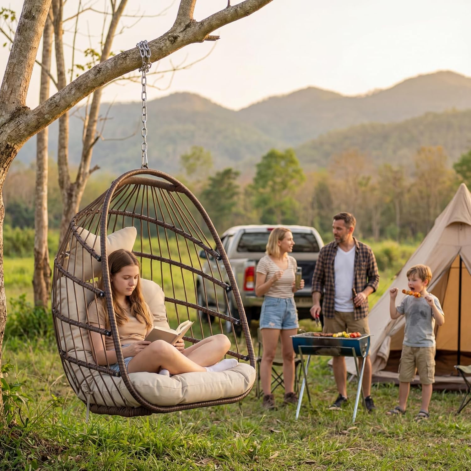 Hangende eierstoel voor buiten - Outdoor Furniture Egg Chair recensie en prijs