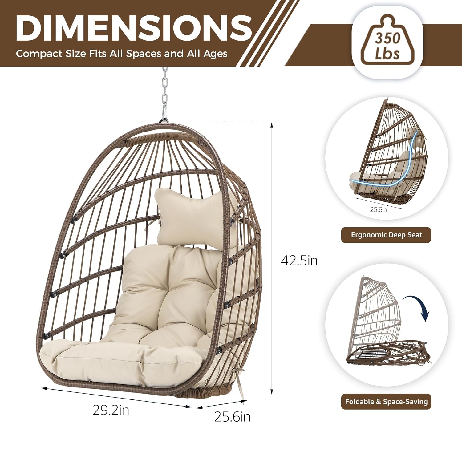 Hangende eierstoel voor buiten - Outdoor Furniture Egg Chair recensie en prijs