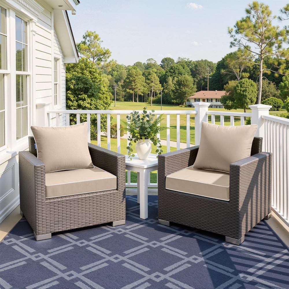 Beige buitenkussen 24x24 inch, - Outdoor Furniture Cushions 24 X 24 recensie en prijs