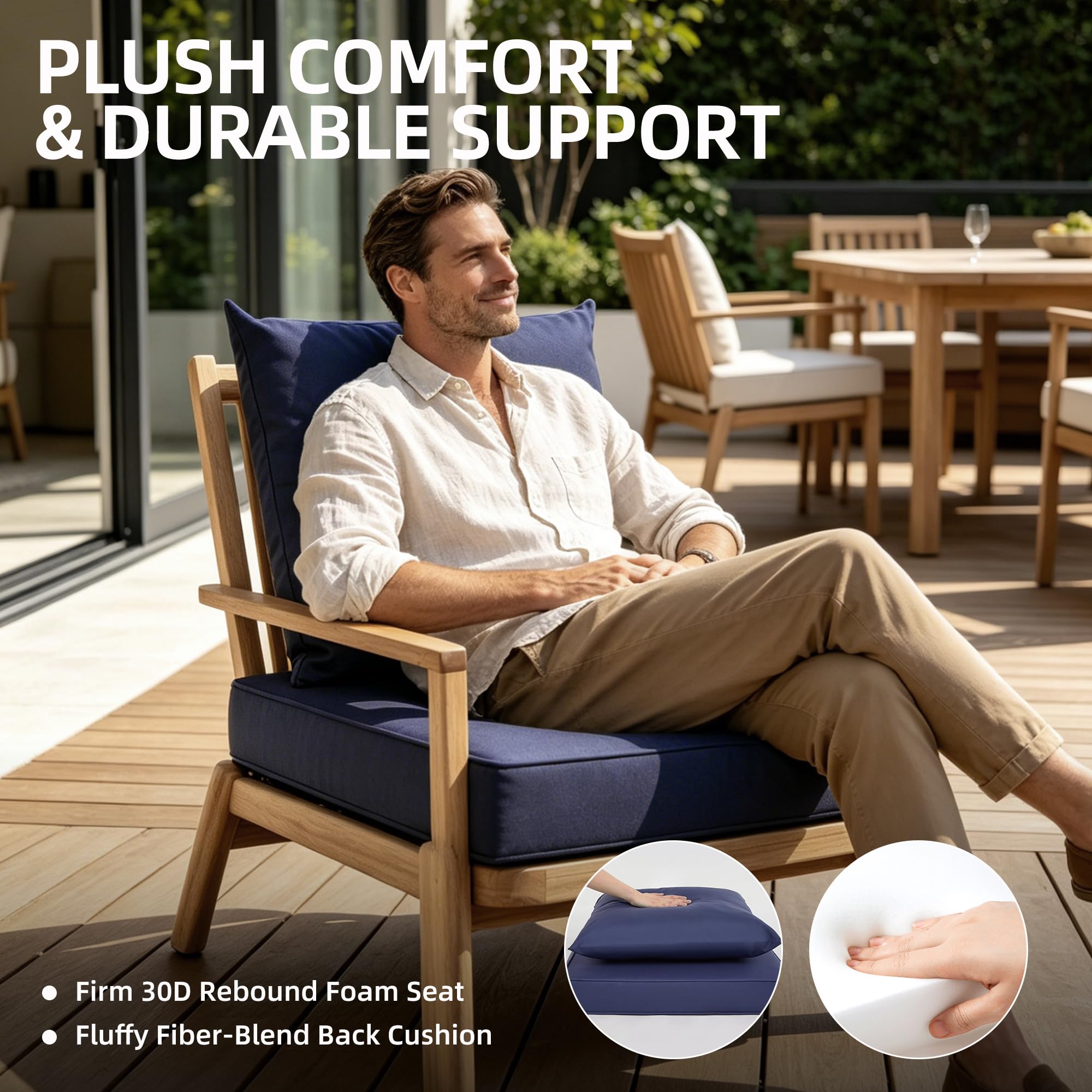 24x24 Buitenkussens Set van 4  - Outdoor Furniture Cushions 24 X 24 recensie en prijs