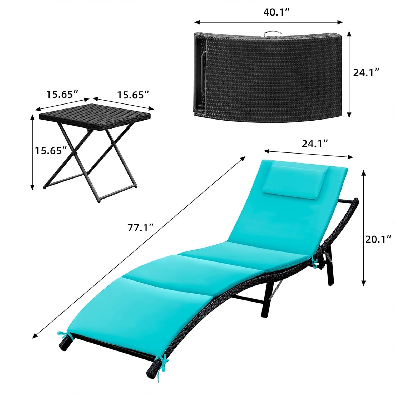 3-delige patio wicker ligstoel - Outdoor Furniture Bali recensie en prijs